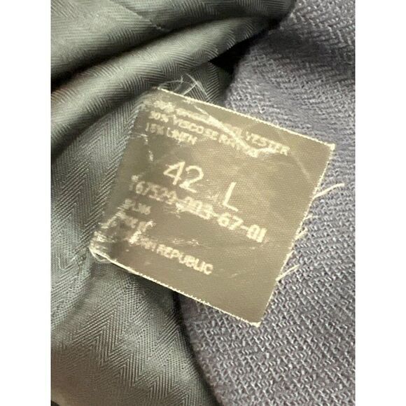 Haggar Clothing Co. Men Navy Sport Blazer Size 42L - Picture 10 of 13